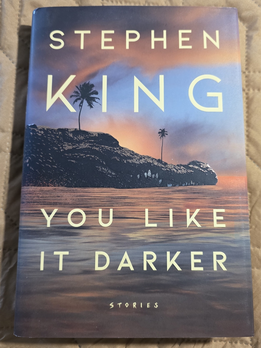 Stephen King You Like It Darker Hardcover - Blue and Orange Sunset Cover